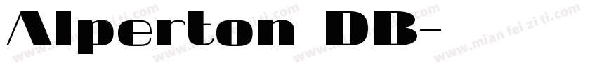 Alperton DB字体转换